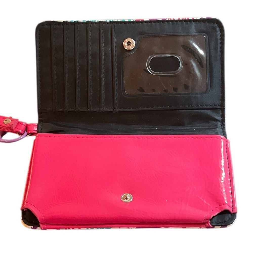 Vibrant Wristlet Wallet with Detachable Keychain - Picture 5 of 5